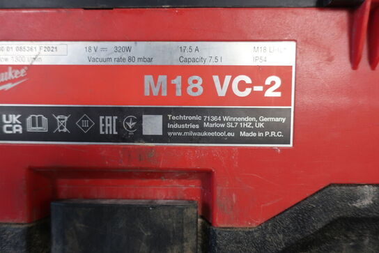 Støvsuger MILWAUKEE M18 VC-2