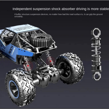 2 stk. Radiostyret offroad bil Sort