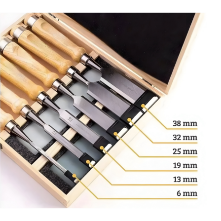 Professionelt stemmejernssæt 6-38mm