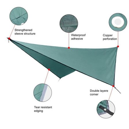 Tarp til Camping & Friluftsliv Trekant 360 x 290