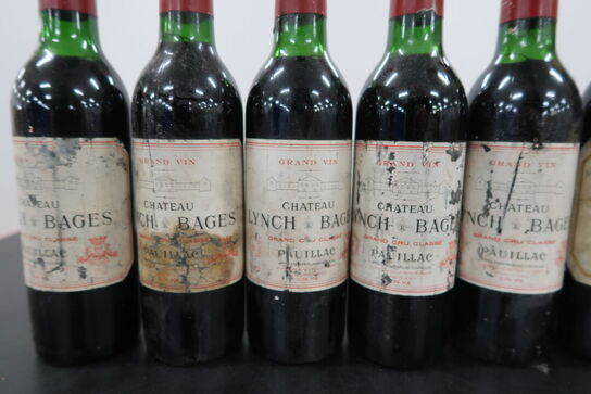 10 fl. Rødbin LYNCH & BAGES og BARON DE PICHON-LONGUEVILLE - 0,375L