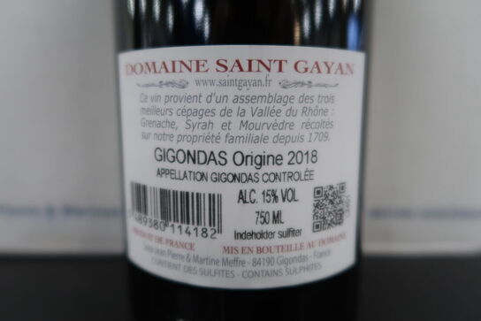 12 fl. Rødvin DOMAINE SAINT GAYAN 2018