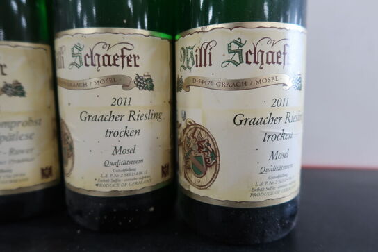 8 fl. Riesling bl.a. WILLI SCHAEFER 2011