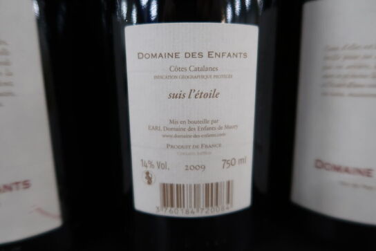 10 fl. Rødvin bl.a. DOMAINE DES ENFANTS 2009