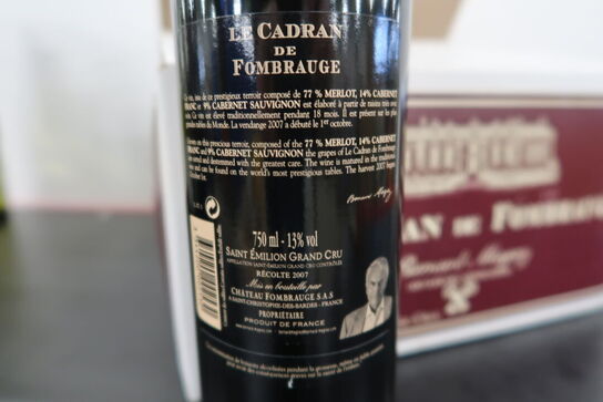 6 fl. LE CADRAN DE FOMBRAUGE rødvin 2007