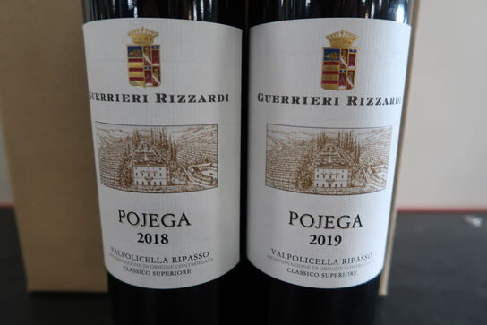 14 fl. GUERRIERI RIZZARDI Pojega Valpolicella Ripasso 2018 og 2019