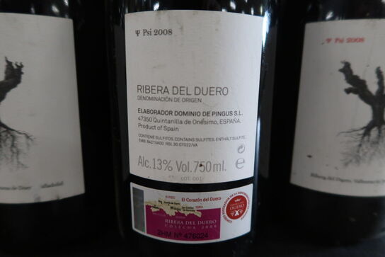 4 fl. RIBERA DEL DUERO Psi 2008 