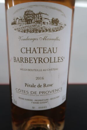 Rosevin CHATEAU BARBEYROLLES Pétale de Rose 2016 - 3L