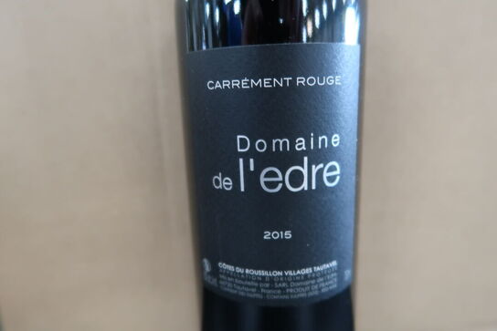 9 fl. CARREMENT ROUGE Domaine de l'edre 2015