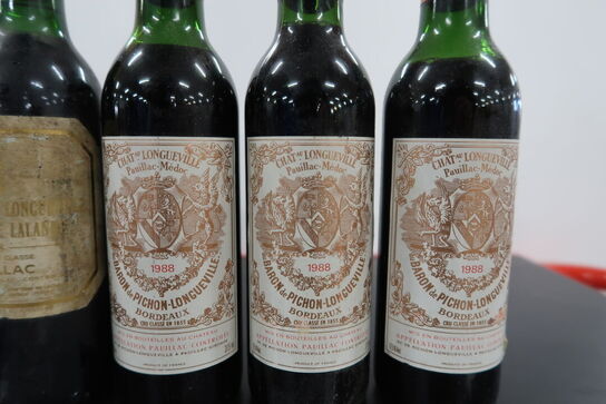 10 fl. Rødbin LYNCH & BAGES og BARON DE PICHON-LONGUEVILLE - 0,375L