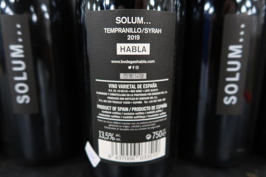 12 fl. rødvin bl.a BODEGAS HABLA 2019