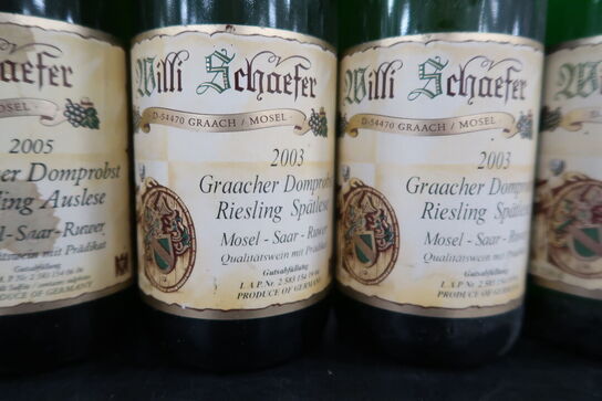 8 fl. Riesling bl.a. WILLI SCHAEFER 2011