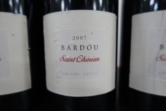 4 fl. Rødvin LAURENT MIQUEL Bardou Saint Chinian 2007