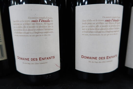 10 fl. Rødvin bl.a. DOMAINE DES ENFANTS 2009