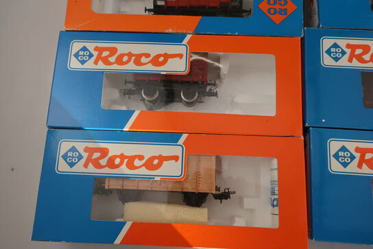 8 stk. Modeltogvogne ROCO 46034, 46455, 46257, 4212, 46034, 46058