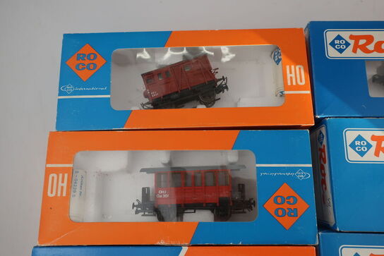 8 stk. Modeltogvogne ROCO 46034, 46455, 46257, 4212, 46034, 46058