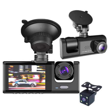 DriveGuard Pro 3-in-1 Dashcam