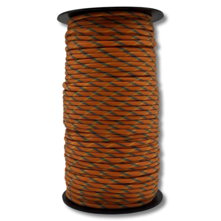 3 stk. Faldskærmsline Paracord 550 100M Orange Camno