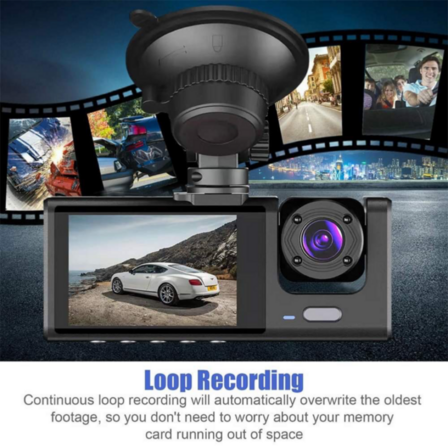 DriveGuard Pro 3-in-1 Dashcam