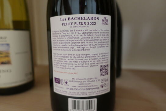 4 fl. Rødvin/hvidvin CHÂTEAU DES BACHELARDS Petite Fleur 2022, Vin d'Alsace