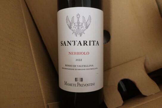 9 fl. Rødvin SANTARITA Nebbiolo 2022