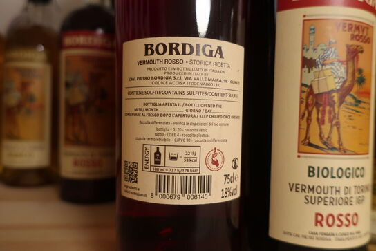 6 fl. Vermouth BORDIGA Rosso