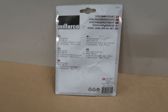 10 pk. Millarco Stålbørstesæt - 5 dele