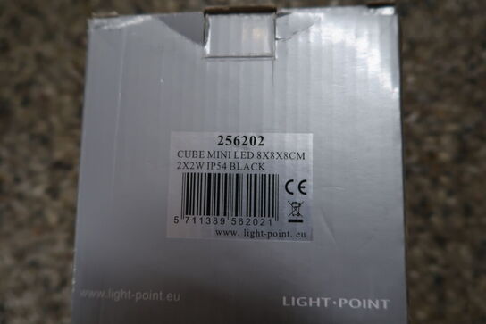 Væglampe LIGHT POINT Cube Mini LED Sort