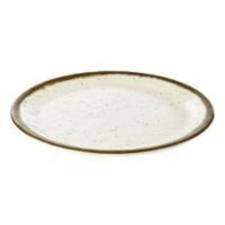 1 stk. Tallerken melamin vanilje Diam 250 mm Stone art