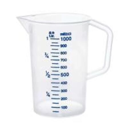 2 stk. Målekande plast 1 ltr
