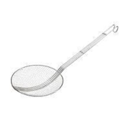 4 stk. Friture/skimmer ske D160 mm rustfri stål finmasket L46 cm APS