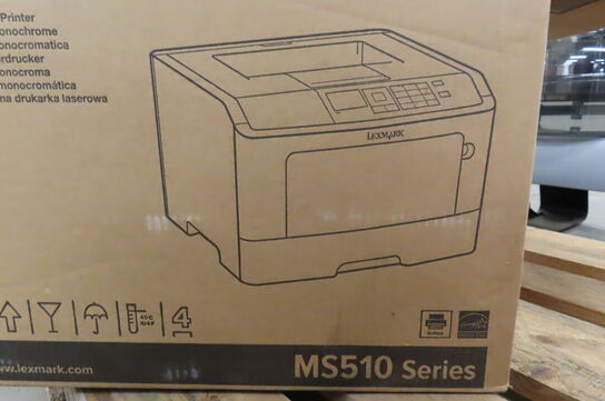 Printer LEXMARK MS510DN samt elektronisk knivsliber
