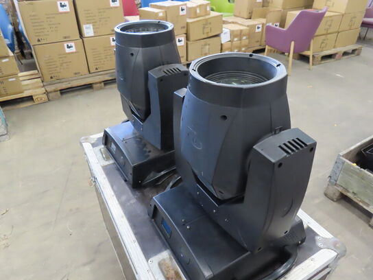 6 stk. Movingheads inkl. Flightcases