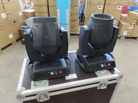 6 stk. Movingheads inkl. Flightcases