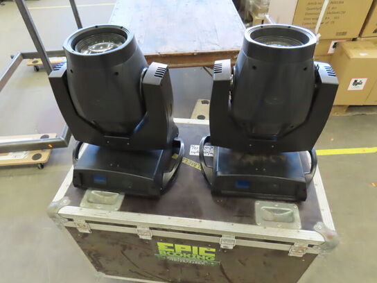 6 stk. Movingheads inkl. Flightcases