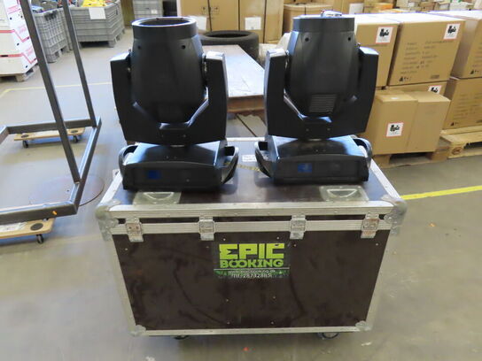 6 stk. Movingheads inkl. Flightcases