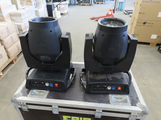6 stk. Movingheads inkl. Flightcases