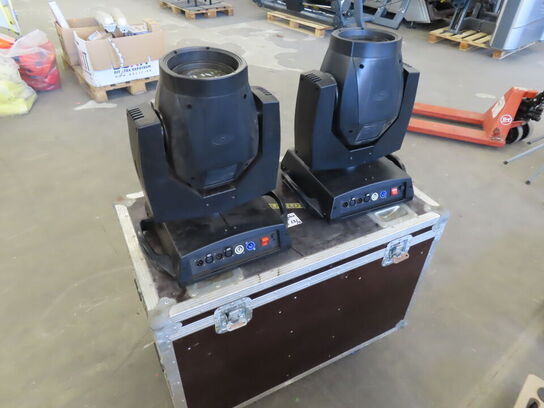 6 stk. Movingheads inkl. Flightcases