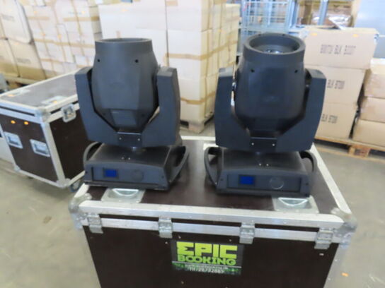 6 stk. Movingheads inkl. Flightcases