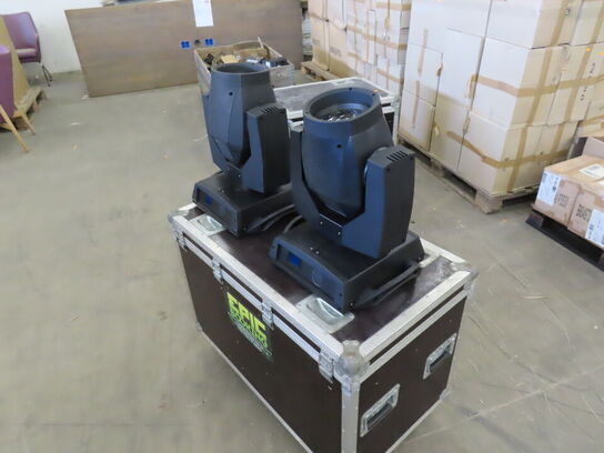 6 stk. Movingheads inkl. Flightcases
