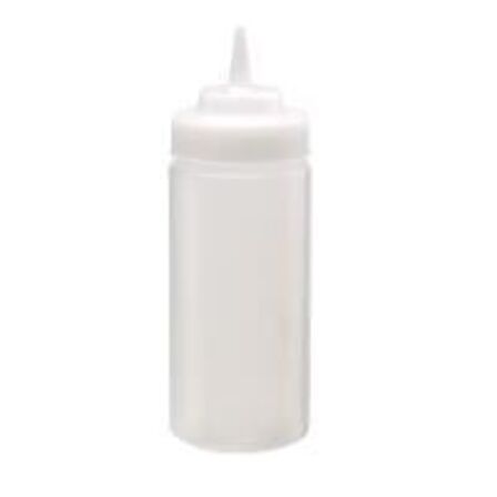 24 stk. Squeeze plast flaske 47 cl med låg
