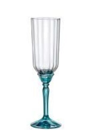 12 stk. Champagneglas Florian m/ blå stilk 24 cl Restlager