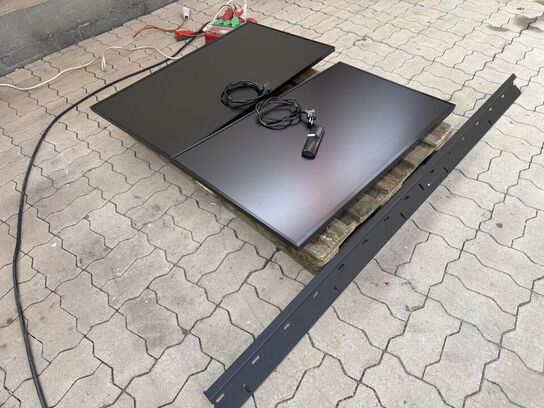 2 stk LG 43” fladskærme inkl. vægbeslag
