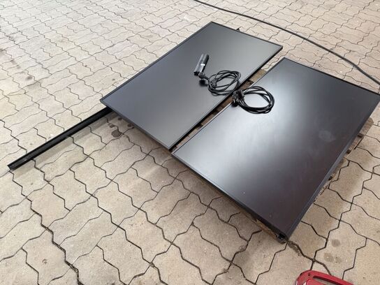 2 stk LG 43” fladskærme inkl. vægbeslag