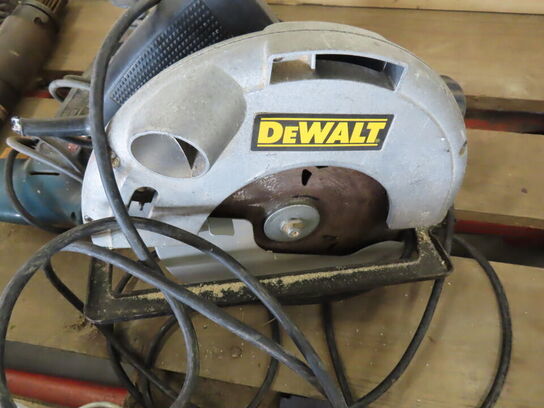 2 stk DEWALT rundsave og en BOSCH Boremaskine