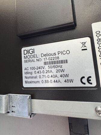 Kassesystem DIGI Delious Pico inkl. pengeskuffe
