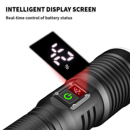 Lommelygte 1500 lumen med indbygget Powerbank 5000mAh