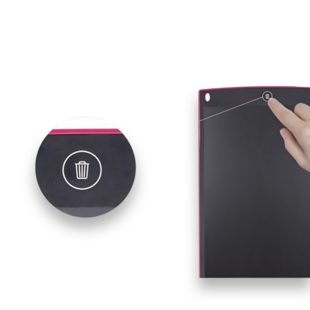 4 stk. Bærbar tegne- og skrivetablet 8,5 tommer rød