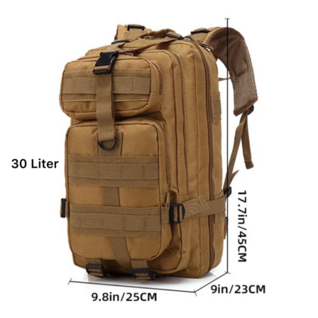 Taktisk rygsæk 30L Khaki