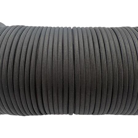 2 stk. Faldskærmsline Paracord 550 100M Sort